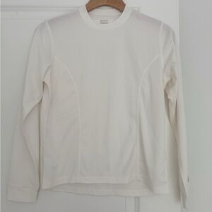 KIALOA women’s white long sleeve rash guard swim protection shirt top small